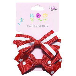 Red Bow Hairclips – 2-Pack of Sweet & Stylish Accessories