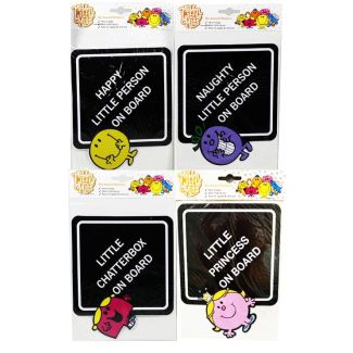 Mr Men & Little Miss On Board Car Stickers 