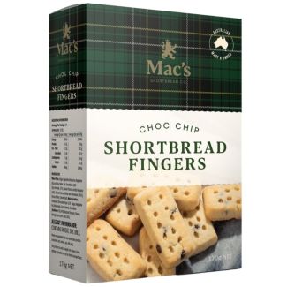 Mac's Choc Chip Shortbread