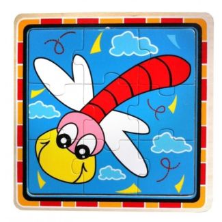 Wooden Dragonfly Puzzle Toy